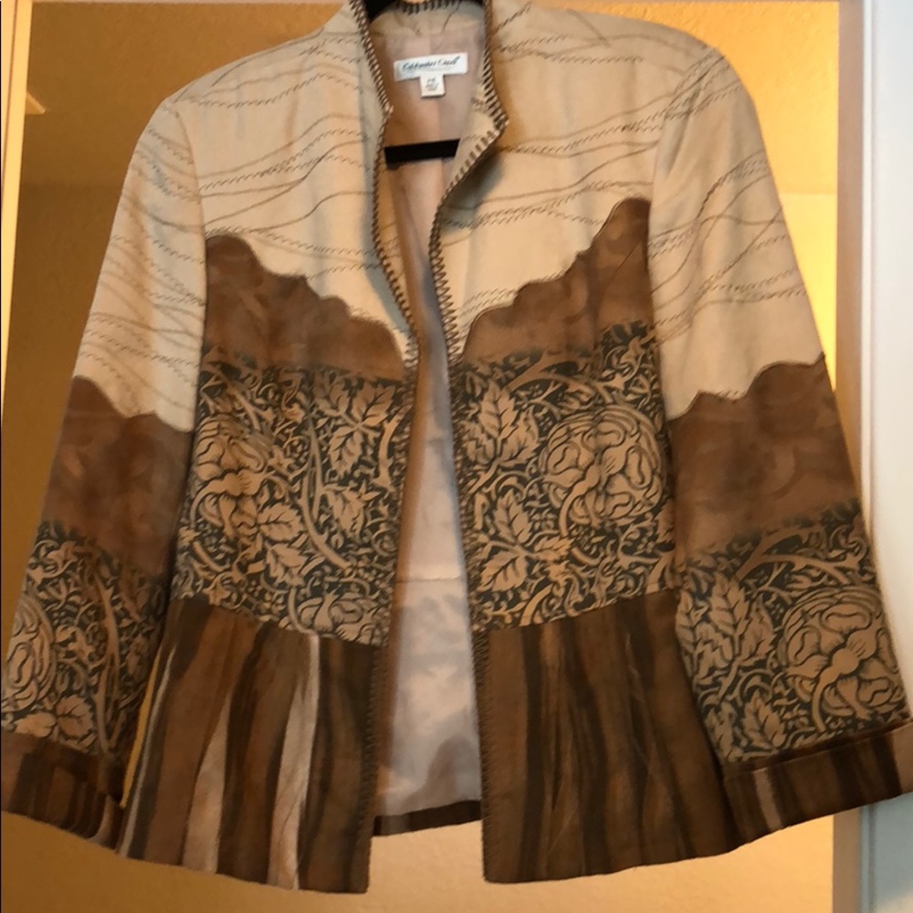 Coldwater Creek Blazer, p16, tan